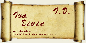 Iva Divić vizit kartica